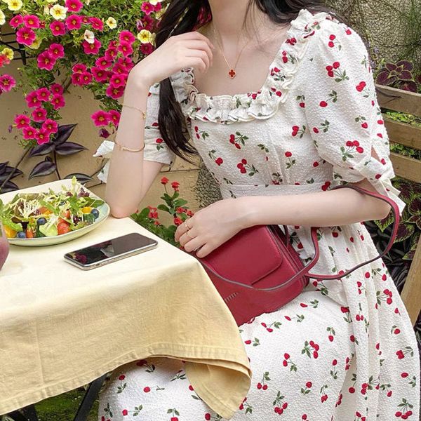 casual dresses vintage elegant women square collar floral korean bow design party midi females summer kqpi, Black;gray
casual dresses vintage elegant women square collar floral korean bow design party midi females summer kqpi, Black;gray