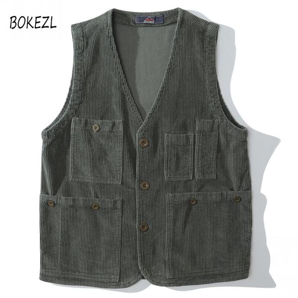 hip hop streetwear sleeveless jacket 2021 men harajuku corduroy bomber waistcoat tactical vest military utility multi pockets men's ves, Black;white
hip hop streetwear sleeveless jacket 2021 men harajuku corduroy bomber waistcoat tactical vest military utility multi pockets men's ves, Black;white