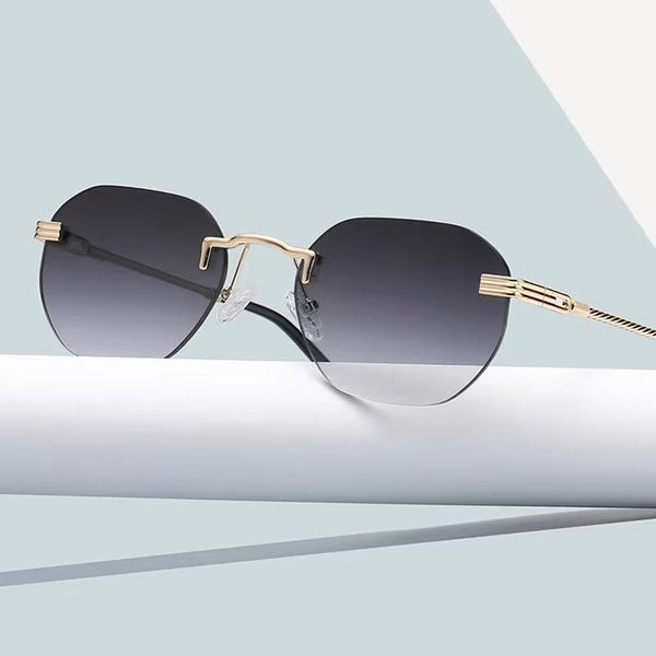 sunglasses retro color film frameless men's and women's general small frame street hip hop fashion, White;black
sunglasses retro color film frameless men's and women's general small frame street hip hop fashion, White;black