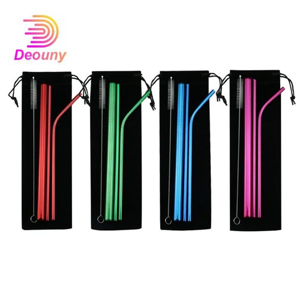 drinking straws deouny color 304 stainless steel cocktail tubes set straw curved juice drink tube creative rod with brush short bar accessor
drinking straws deouny color 304 stainless steel cocktail tubes set straw curved juice drink tube creative rod with brush short bar accessor