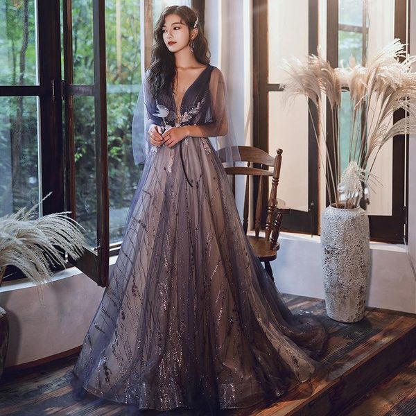 ethnic clothing woman dark v-neck ball gown backless long a-line tulle princess evening dress vestidos de festa, Red
ethnic clothing woman dark v-neck ball gown backless long a-line tulle princess evening dress vestidos de festa, Red