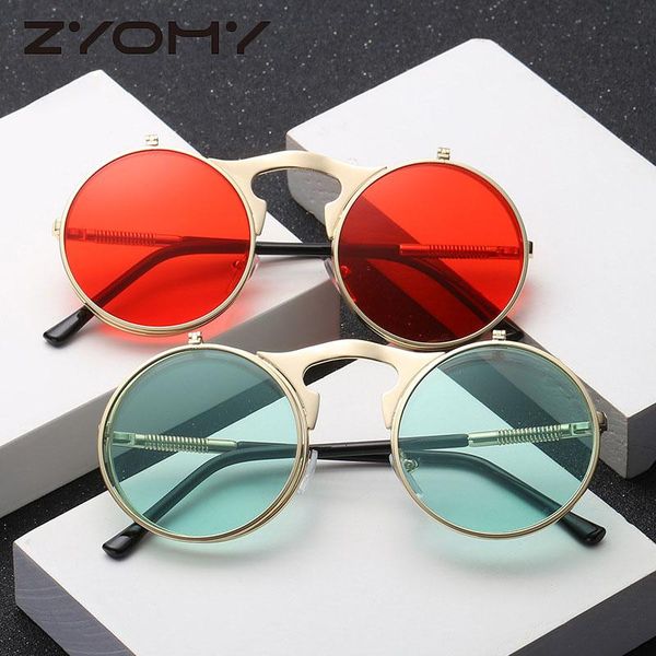 sunglasses q men women big frame vintage steampunk round oversized retro glasses metal flit up classic, White;black
sunglasses q men women big frame vintage steampunk round oversized retro glasses metal flit up classic, White;black