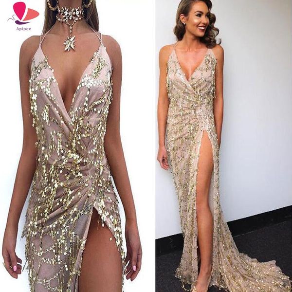 fashion autumn winter clothing ladies sequins sleeveless v-neck shiny dress slim club party women vestidos casual dresses, Black;gray
fashion autumn winter clothing ladies sequins sleeveless v-neck shiny dress slim club party women vestidos casual dresses, Black;gray