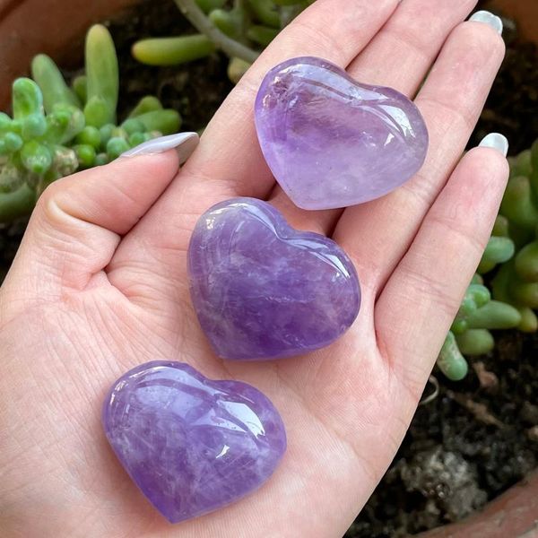 decorative objects & figurines natural amethyst quartz crystal carved heart shaped ornament
decorative objects & figurines natural amethyst quartz crystal carved heart shaped ornament