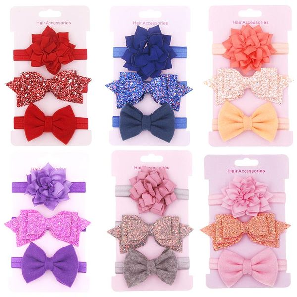 3pcs baby girls headband set bow knot head bandage kids toddlers headwear flower hair band infant little girl accessories, Slivery;white
3pcs baby girls headband set bow knot head bandage kids toddlers headwear flower hair band infant little girl accessories, Slivery;white
