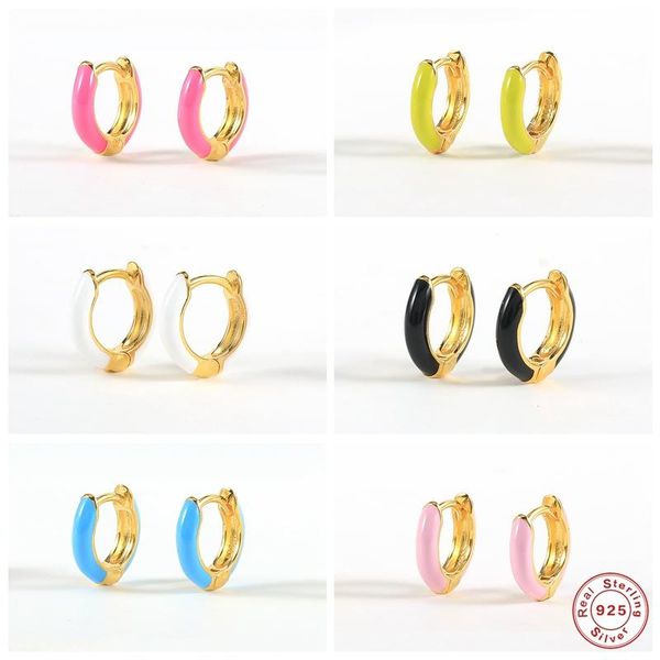 hoop & huggie luxury colorful enamel circle earrings for girls women 925 sterling silver dripping oil earring fine jewerly gifts, Golden;silver
hoop & huggie luxury colorful enamel circle earrings for girls women 925 sterling silver dripping oil earring fine jewerly gifts, Golden;silver
