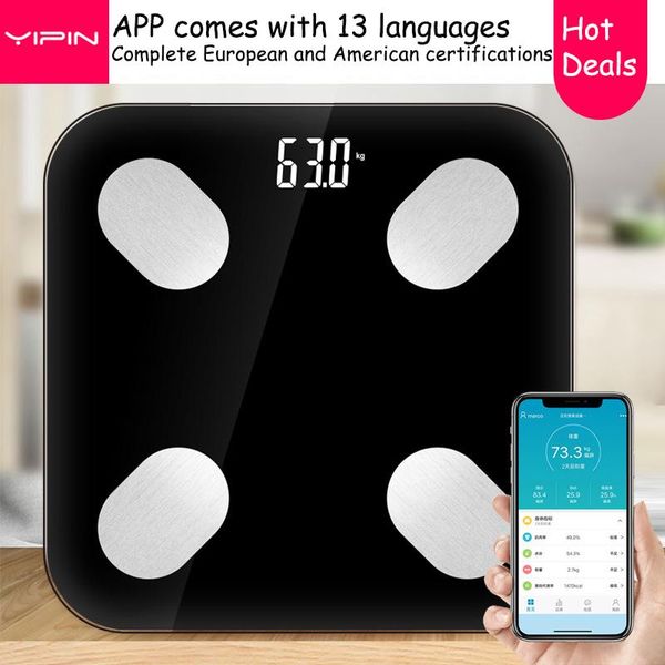 smart scales bathroom weight scale bluetooth body fat bmi home electronic composition analyzer
smart scales bathroom weight scale bluetooth body fat bmi home electronic composition analyzer