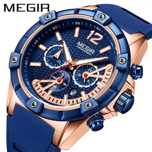blue silicone chronograph watches men sport wrist men's watch male quart clock relogio masculino wristwatches, Slivery;brown
blue silicone chronograph watches men sport wrist men's watch male quart clock relogio masculino wristwatches, Slivery;brown