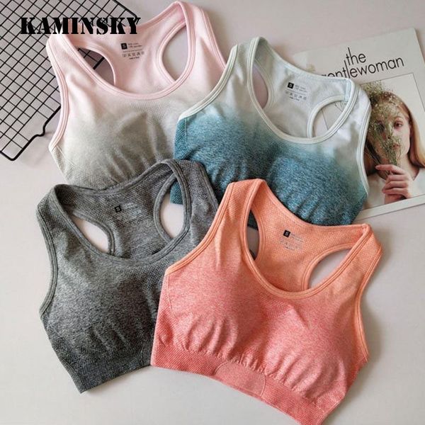gym clothing kaminsky 2021 seamless bra for fitness with removable pad push up workout active wear, White;black
gym clothing kaminsky 2021 seamless bra for fitness with removable pad push up workout active wear, White;black