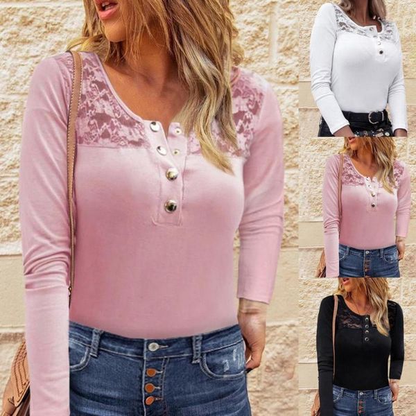 women's sweaters solid color women t-shirts lace patchwork long sleeve t shirt for buttons o neck shirts pullovers femme, White;black
women's sweaters solid color women t-shirts lace patchwork long sleeve t shirt for buttons o neck shirts pullovers femme, White;black