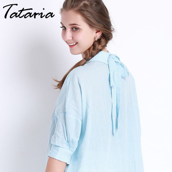summer tunics women lace up white shirt female s chemise femme loose blouse for oversized tataria 3632 210514
summer tunics women lace up white shirt female s chemise femme loose blouse for oversized tataria 3632 210514