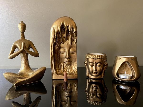 candle holders talya art design 4'lü set, namaste, incense burners, buddha censer and t.a.d. censer, color seçenekli product.
candle holders talya art design 4'lü set, namaste, incense burners, buddha censer and t.a.d. censer, color seçenekli product.