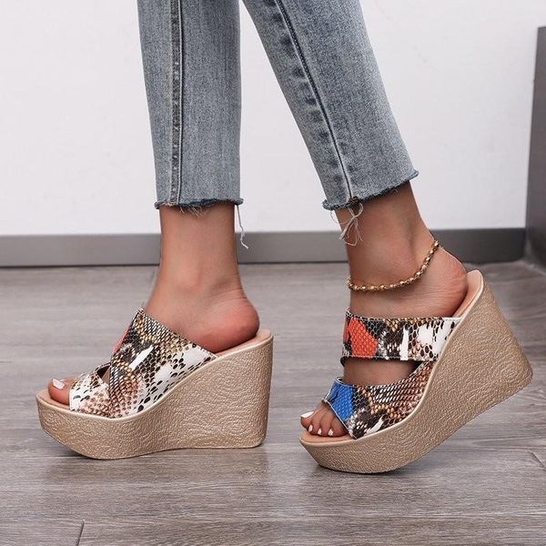 slippers est summer fashion snake print wedge casual sandals open toe breathable thick sole beach shoes wedges, Black
slippers est summer fashion snake print wedge casual sandals open toe breathable thick sole beach shoes wedges, Black