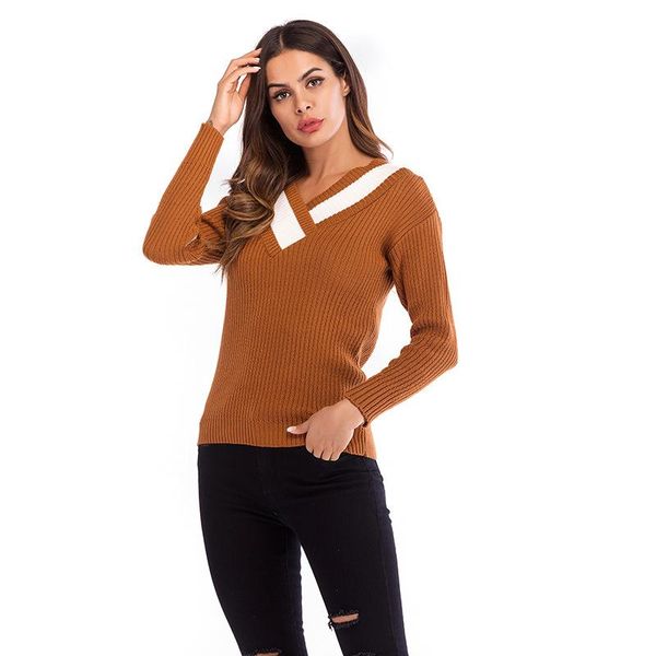 women's sweaters vnaurry women fashion cross v-neck long-sleeved sweater loose pullover, White;black
women's sweaters vnaurry women fashion cross v-neck long-sleeved sweater loose pullover, White;black