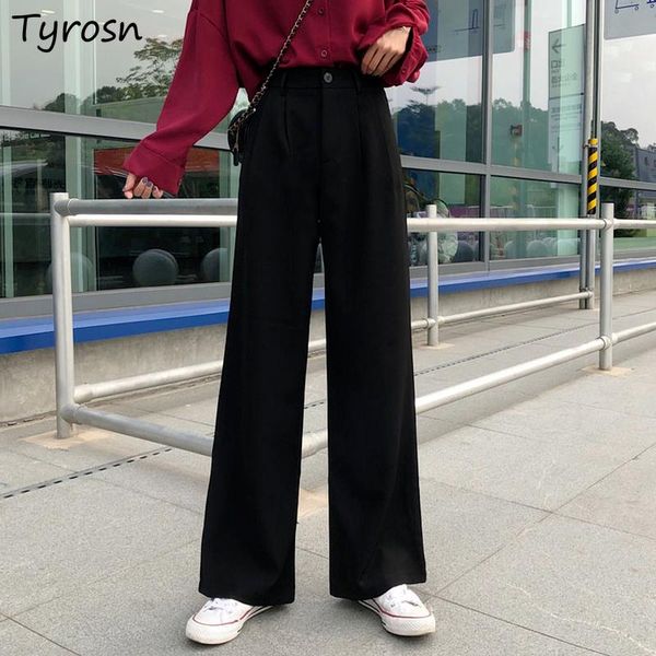 women's pants & capris mopping women high waist solid pleated elegant draped fashion simple all-match daily cozy ulzzang femme leisure, Black;white
women's pants & capris mopping women high waist solid pleated elegant draped fashion simple all-match daily cozy ulzzang femme leisure, Black;white