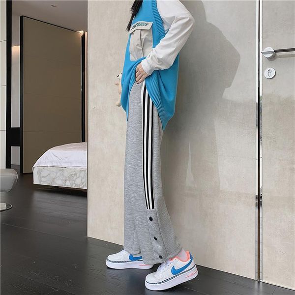 women's pants & capris cgc 2021 sweatpants women cotton jogging sports casual stripe high waist loose trousers female comfort harajuku, Black;white
women's pants & capris cgc 2021 sweatpants women cotton jogging sports casual stripe high waist loose trousers female comfort harajuku, Black;white