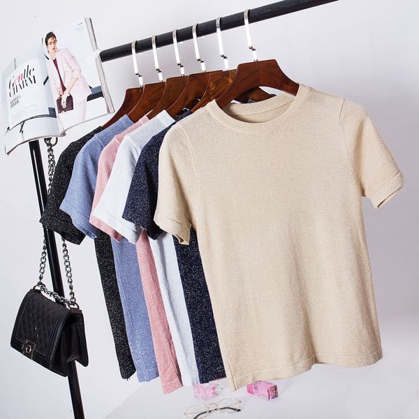 women's t-shirt bright silk new fashion 2021 summer high elasticity short sleeve t women thin woman clothes tee femme xlav, White
women's t-shirt bright silk new fashion 2021 summer high elasticity short sleeve t women thin woman clothes tee femme xlav, White