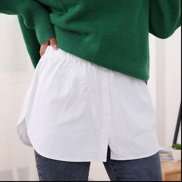 decorative solid color a line womens skirts false fake hem button elastic waist layered detachable apron, Black
decorative solid color a line womens skirts false fake hem button elastic waist layered detachable apron, Black