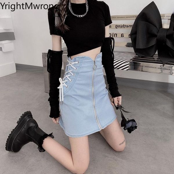 skirts eyelet lace up string tie bow front ring zipper bodycon mini a line denim skirt fashion korean women elegant casual jean, Black
skirts eyelet lace up string tie bow front ring zipper bodycon mini a line denim skirt fashion korean women elegant casual jean, Black