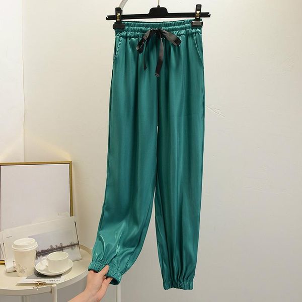 women's pants & capris girls summer shiny casual wear loose jogger female bloomers harem ladies sweatpants elastic waist trousers, Black;white
women's pants & capris girls summer shiny casual wear loose jogger female bloomers harem ladies sweatpants elastic waist trousers, Black;white