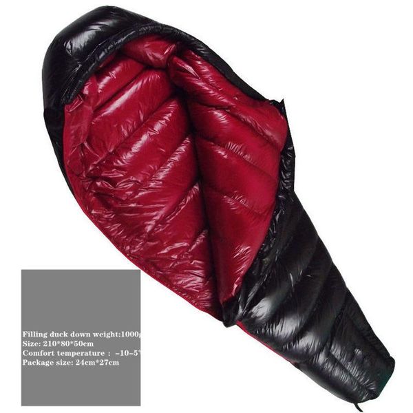 sleeping bags outdoor camping down bag 210*80*50cm filling duck 1000g for travel hiking equipment
sleeping bags outdoor camping down bag 210*80*50cm filling duck 1000g for travel hiking equipment