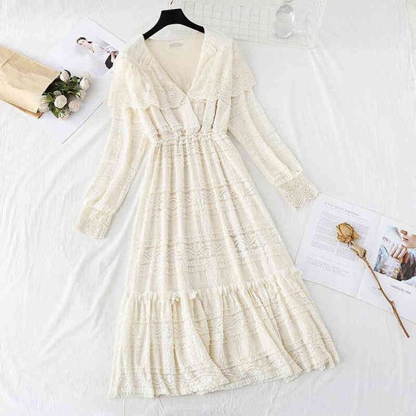 dresses lace women spring vintage solid v-neck party elegant long sleeve hollow out ruffles es femme vestidos, Black;gray
dresses lace women spring vintage solid v-neck party elegant long sleeve hollow out ruffles es femme vestidos, Black;gray