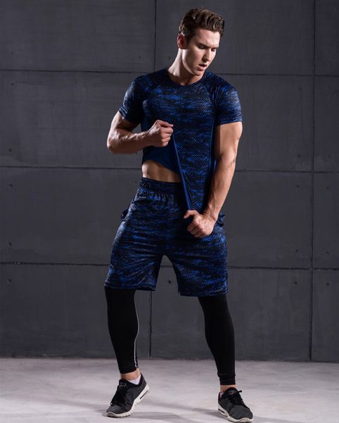 tracksuits casual men's sports fitness suit shorts marathon short sleeve printing quick drying and breathable three piece set, Gray
tracksuits casual men's sports fitness suit shorts marathon short sleeve printing quick drying and breathable three piece set, Gray