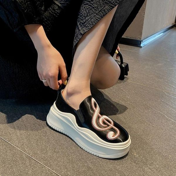 dress shoes womens note embroideried loafers genuine leather platform wedge high heel round toe casual slip on black white
dress shoes womens note embroideried loafers genuine leather platform wedge high heel round toe casual slip on black white