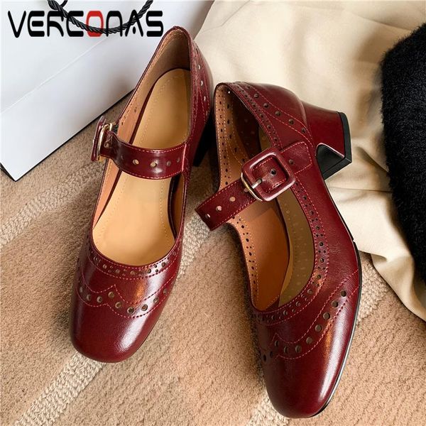 retro hollow mary janes women pumps casual thick heels spring summer genuine leather working shoes woman brand design dress, Black
retro hollow mary janes women pumps casual thick heels spring summer genuine leather working shoes woman brand design dress, Black
