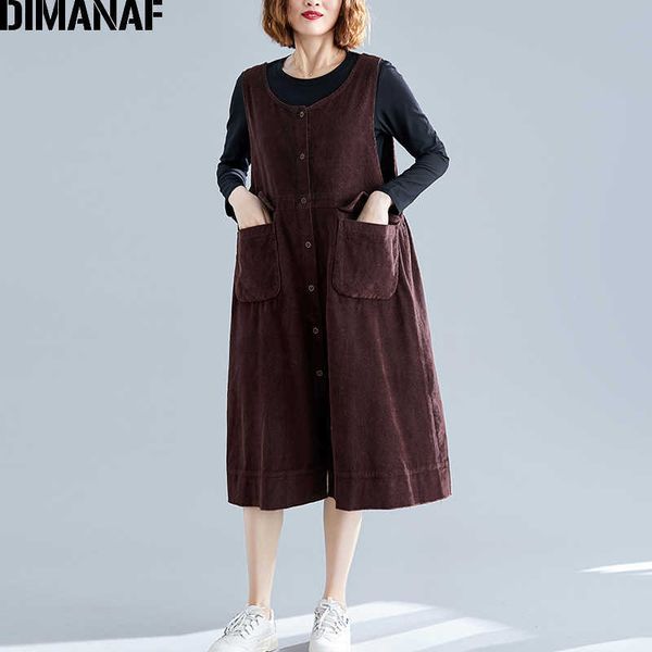 plus size women dress autumn sleeveless corduroy basic casual big female lady vestidos loose solid thick 210531, Black;gray
plus size women dress autumn sleeveless corduroy basic casual big female lady vestidos loose solid thick 210531, Black;gray