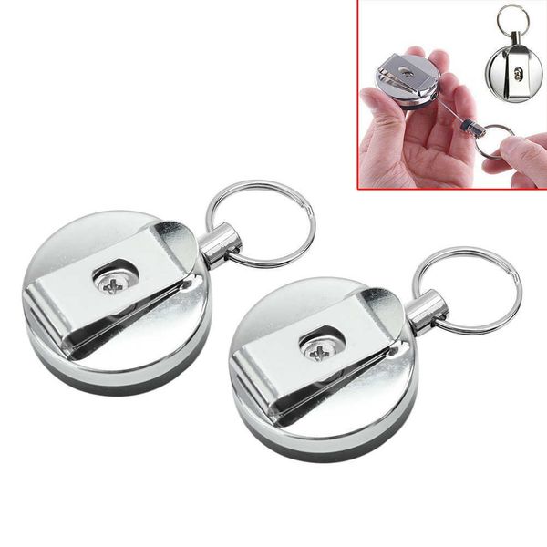 2pcs key chain recoil extendable metal wire ring clip pull ring retracting chains for bag decor belt card holder
2pcs key chain recoil extendable metal wire ring clip pull ring retracting chains for bag decor belt card holder