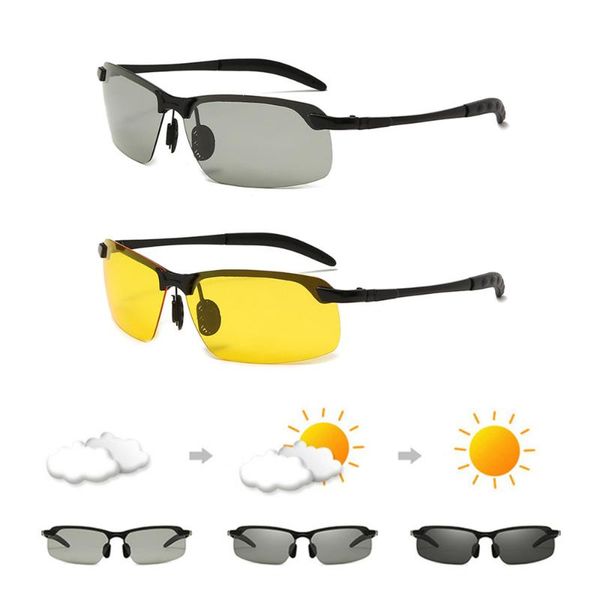 sunglasses multifunction men polarized glasses change color sun night vision driving fishing, White;black
sunglasses multifunction men polarized glasses change color sun night vision driving fishing, White;black