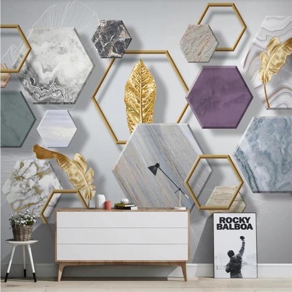 wallpapers custom self-adhesive wallpaper po mural nordic minimalist stone geometry gold leaf tv background living room papel de parede
wallpapers custom self-adhesive wallpaper po mural nordic minimalist stone geometry gold leaf tv background living room papel de parede