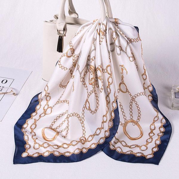 scarves summer fashion silk scarf women designer print square satin head scarfs beach neck kerchief handkerchief bandana foulard, Blue;gray
scarves summer fashion silk scarf women designer print square satin head scarfs beach neck kerchief handkerchief bandana foulard, Blue;gray