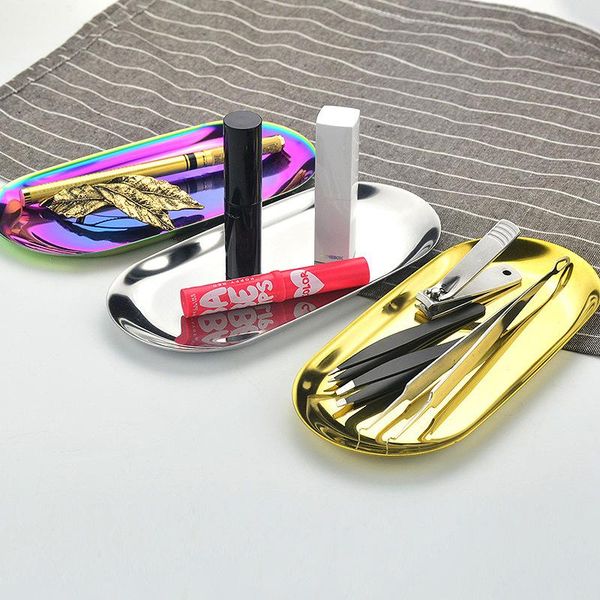 kitchen storage & organization modern metal trays gold silver ellipse tray stainless steel jewelry receive dessert dish plate decorative art 
kitchen storage & organization modern metal trays gold silver ellipse tray stainless steel jewelry receive dessert dish plate decorative art