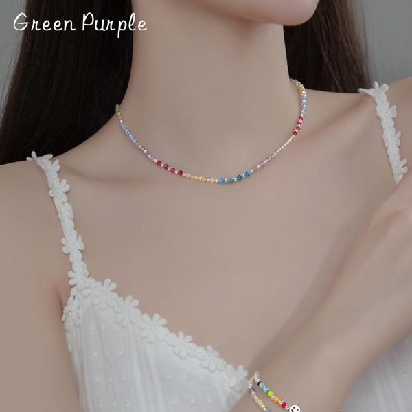 chains colorful glass beads sweet simple clavicle chain s925 sterling silver necklace for women fashion korean party wedding jewelry
chains colorful glass beads sweet simple clavicle chain s925 sterling silver necklace for women fashion korean party wedding jewelry