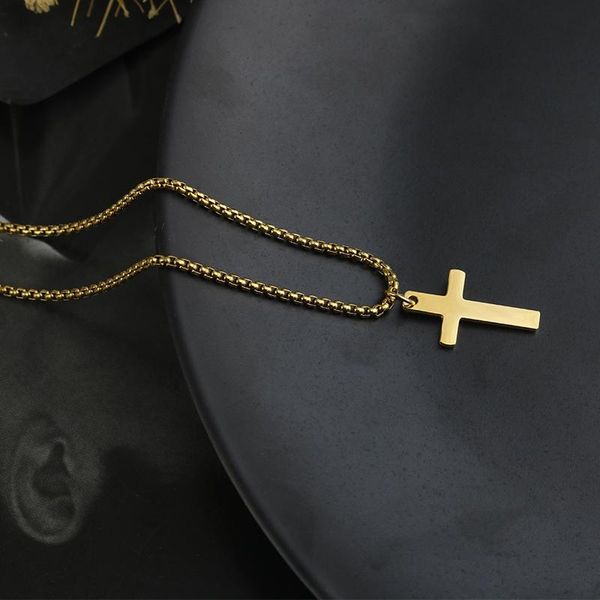 stainless steel men's cross necklace-ladies jesus prayer necklace couple thick chain gold gift pendant necklaces, Silver
stainless steel men's cross necklace-ladies jesus prayer necklace couple thick chain gold gift pendant necklaces, Silver