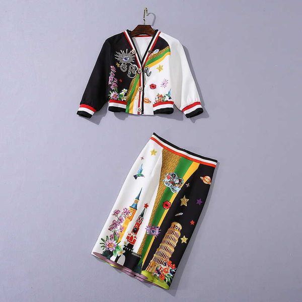 women's two piece pants european and american women's clothing autumn style frizzy v neckline seven-point jacket manga cartoon pri, White
women's two piece pants european and american women's clothing autumn style frizzy v neckline seven-point jacket manga cartoon pri, White