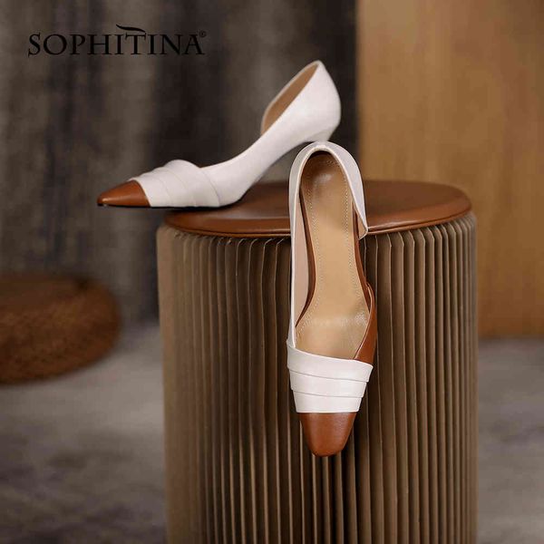 sophitina mature style genuine leather high thin heels women shoes pumps basic shallow dress summer square toe fo52 210513, Black
sophitina mature style genuine leather high thin heels women shoes pumps basic shallow dress summer square toe fo52 210513, Black