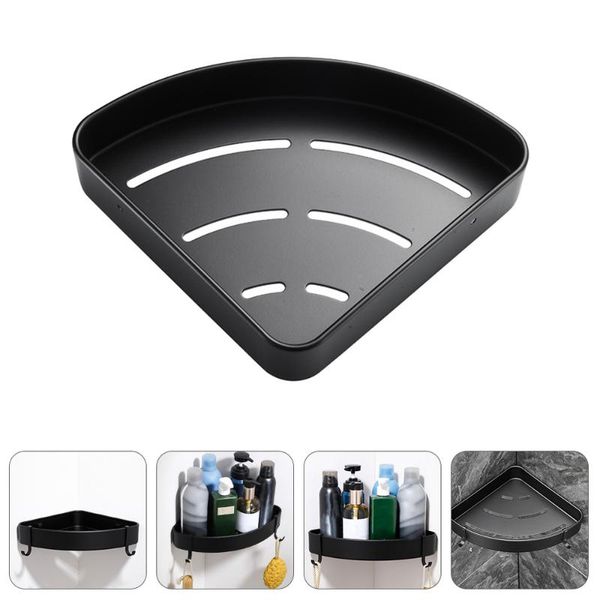 hooks & rails 1pc wall mount bathroom shelf fan-shaped corner storage rack organizer for home
hooks & rails 1pc wall mount bathroom shelf fan-shaped corner storage rack organizer for home