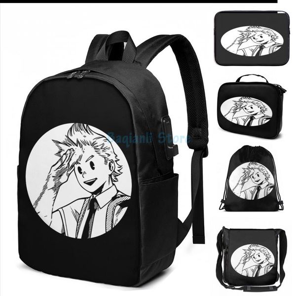funny graphic print mirio salute usb charge backpack men school bags women bag travel laptop
funny graphic print mirio salute usb charge backpack men school bags women bag travel laptop
