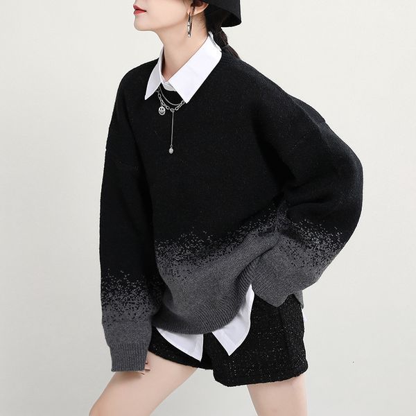 sweaters Msxu gradient female sweater fall winter wear loose and thin mid-lazy length around the neck of upper mesh trend, White;black
sweaters Msxu gradient female sweater fall winter wear loose and thin mid-lazy length around the neck of upper mesh trend, White;black