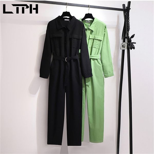 ltph korean casual loose jumpsuit women elegance plus size clothes tooling jumpsuits high waist sashes slim spring 210423, Black;gray
ltph korean casual loose jumpsuit women elegance plus size clothes tooling jumpsuits high waist sashes slim spring 210423, Black;gray