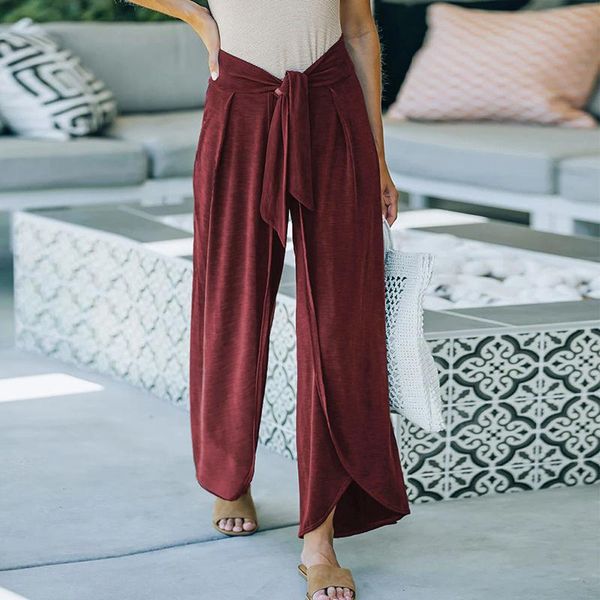 women's pants & capris spring autumn irregular fashion knit belt tie solid color loose trousers casual lace-up wide-leg sweatpants, Black;white
women's pants & capris spring autumn irregular fashion knit belt tie solid color loose trousers casual lace-up wide-leg sweatpants, Black;white