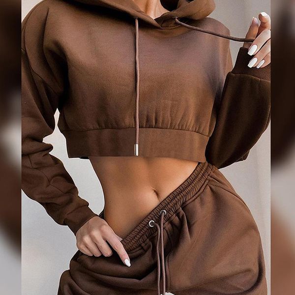 2021 autumn and winter new multicolor fleece hooded sweater loose casual sports women's two-piece suit, White
2021 autumn and winter new multicolor fleece hooded sweater loose casual sports women's two-piece suit, White