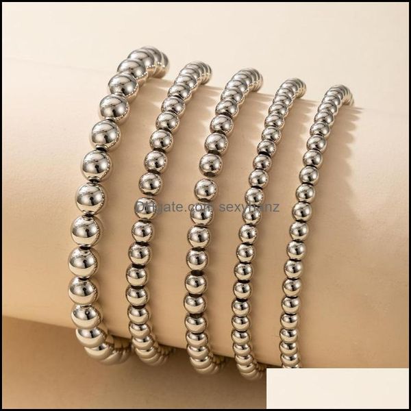 beaded, strands bracelets jewelry huangtang punk sier color beaded bracelet set for women men simple style alloy metal bangles charms 5pcs/s, Black
beaded, strands bracelets jewelry huangtang punk sier color beaded bracelet set for women men simple style alloy metal bangles charms 5pcs/s, Black