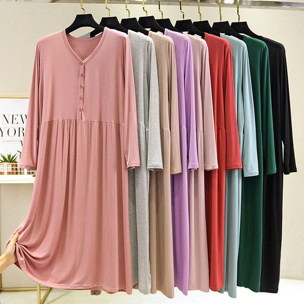 casual dresses 2021 korean women solid color long sleeve loose dress female spring autumn buttoned v neck mid-calf length, Black;gray
casual dresses 2021 korean women solid color long sleeve loose dress female spring autumn buttoned v neck mid-calf length, Black;gray