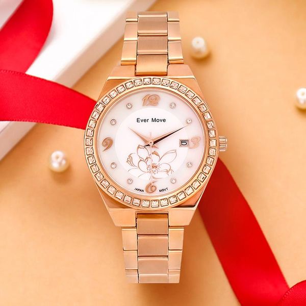 ever move 2021 women watches ladies stainless steel calendar quartz watch waterproof bracelet wristwatches, Slivery;brown
ever move 2021 women watches ladies stainless steel calendar quartz watch waterproof bracelet wristwatches, Slivery;brown