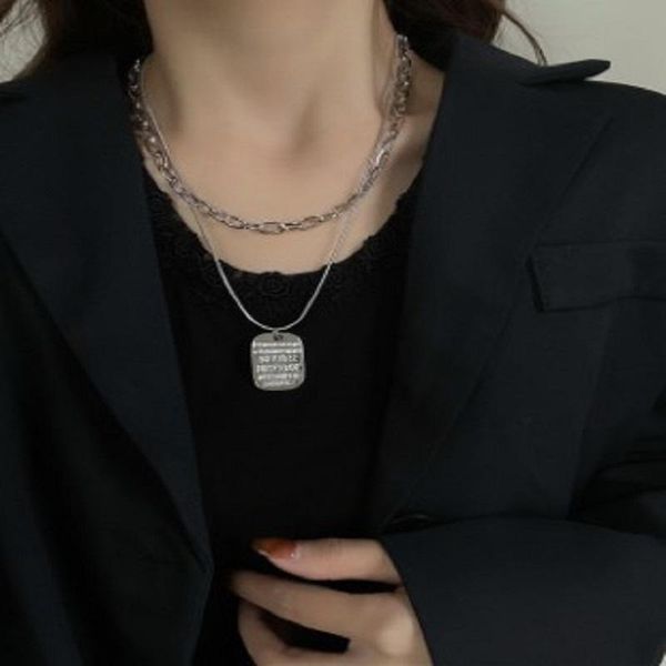 chains kansai hip-hop round square brand letter titanium steel short nrcklaqce hiphop tide personality european and american customs, Silver
chains kansai hip-hop round square brand letter titanium steel short nrcklaqce hiphop tide personality european and american customs, Silver