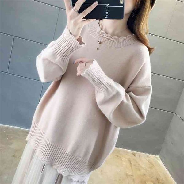 very fairy sweater female autumn and winter korean version of the loose ocean blouse net red wearing a hood 210427, White;black
very fairy sweater female autumn and winter korean version of the loose ocean blouse net red wearing a hood 210427, White;black